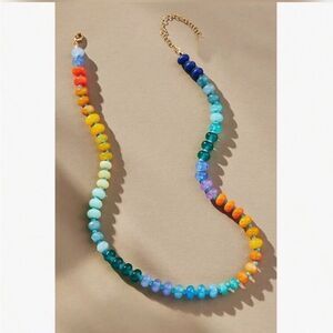 Boho rainbow necklace #1188
